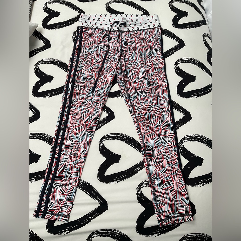 The Upside Red and Blue Leggings with Sleek Design